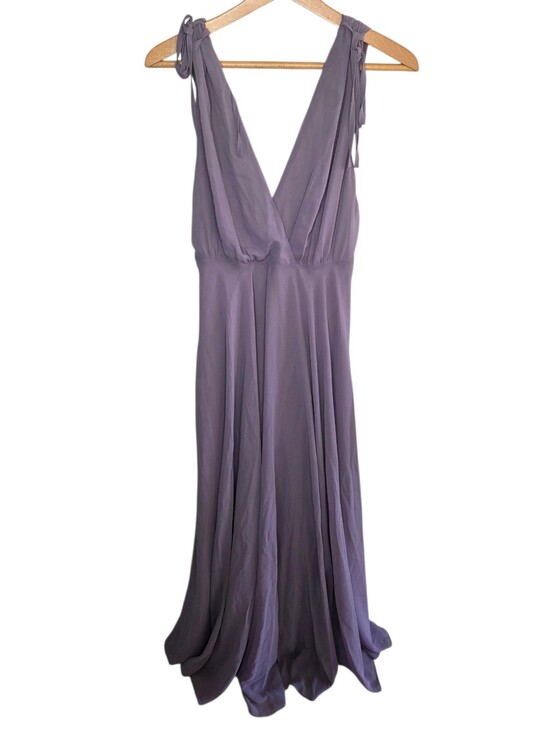 Lulus Dresses & Skirts - Lulu's Purple V-neck Open Front Maxi Cocktail Party Dress Size XL